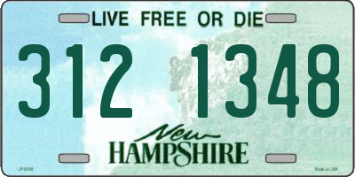 NH license plate 3121348