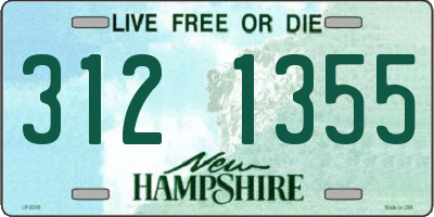 NH license plate 3121355