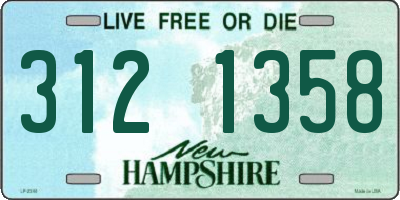 NH license plate 3121358