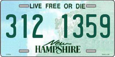 NH license plate 3121359