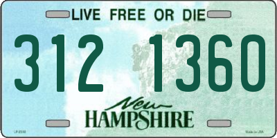 NH license plate 3121360