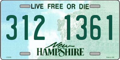 NH license plate 3121361