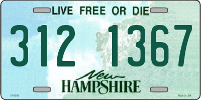 NH license plate 3121367
