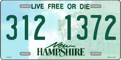 NH license plate 3121372