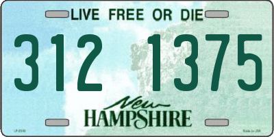 NH license plate 3121375
