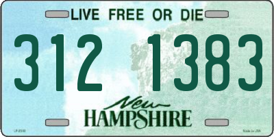 NH license plate 3121383