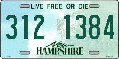 NH license plate 3121384