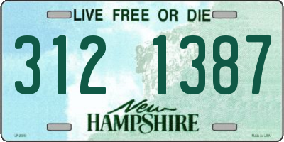 NH license plate 3121387