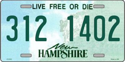 NH license plate 3121402