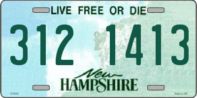 NH license plate 3121413