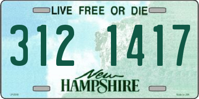 NH license plate 3121417