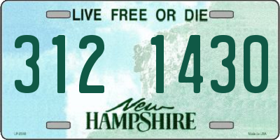 NH license plate 3121430