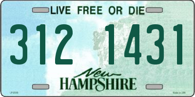 NH license plate 3121431