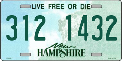 NH license plate 3121432
