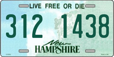 NH license plate 3121438