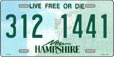 NH license plate 3121441