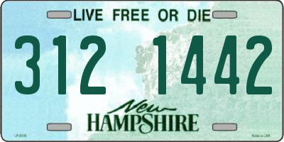NH license plate 3121442