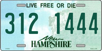 NH license plate 3121444