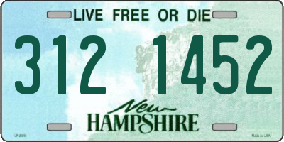 NH license plate 3121452