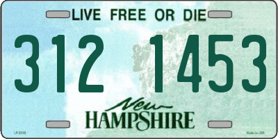 NH license plate 3121453