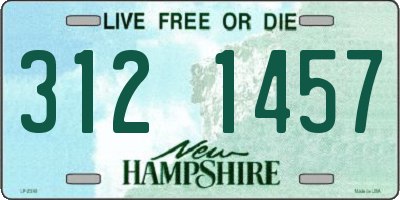 NH license plate 3121457