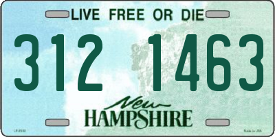NH license plate 3121463