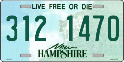 NH license plate 3121470