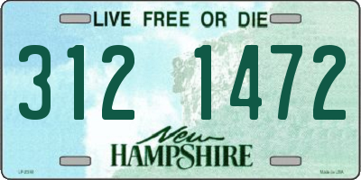NH license plate 3121472
