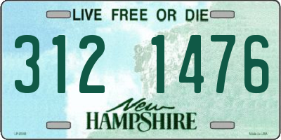 NH license plate 3121476