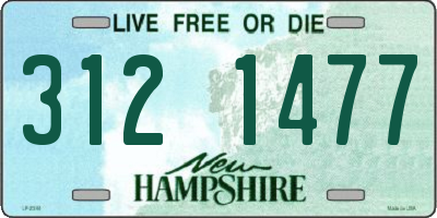 NH license plate 3121477