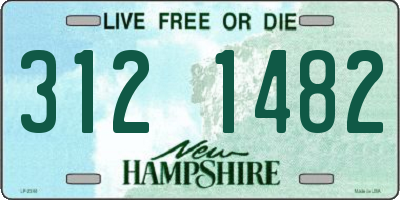 NH license plate 3121482
