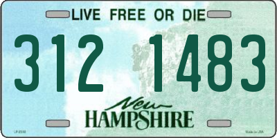 NH license plate 3121483