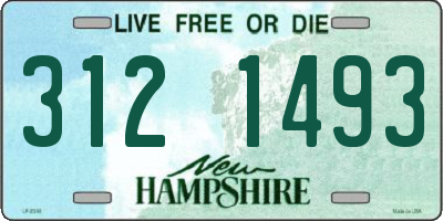 NH license plate 3121493
