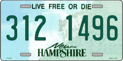 NH license plate 3121496