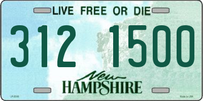 NH license plate 3121500