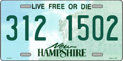 NH license plate 3121502
