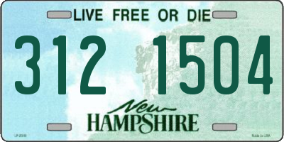 NH license plate 3121504