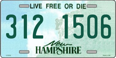 NH license plate 3121506