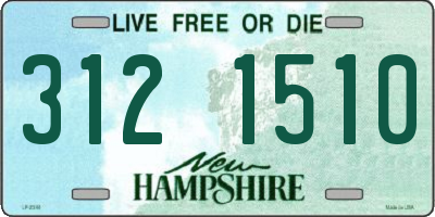NH license plate 3121510