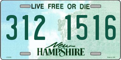 NH license plate 3121516