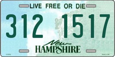 NH license plate 3121517