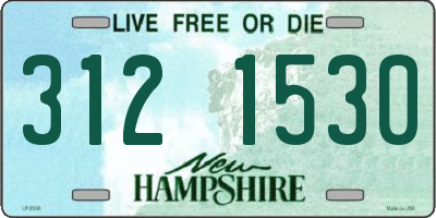 NH license plate 3121530