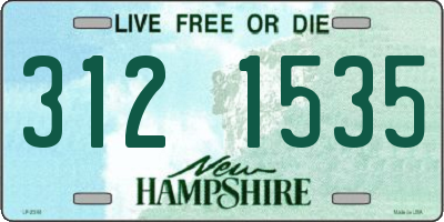 NH license plate 3121535