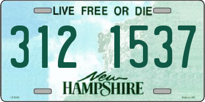 NH license plate 3121537