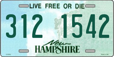 NH license plate 3121542