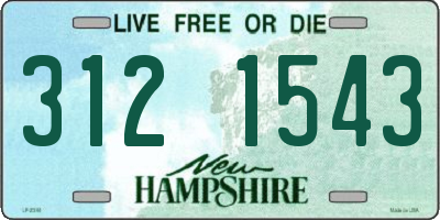 NH license plate 3121543