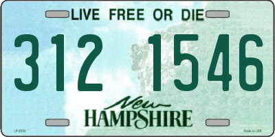 NH license plate 3121546