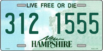NH license plate 3121555