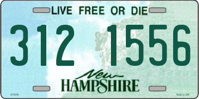 NH license plate 3121556