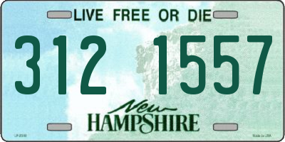 NH license plate 3121557